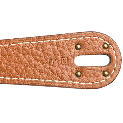 Hermes Taurillon Clemence Lindy 30 Gold 7 of 14