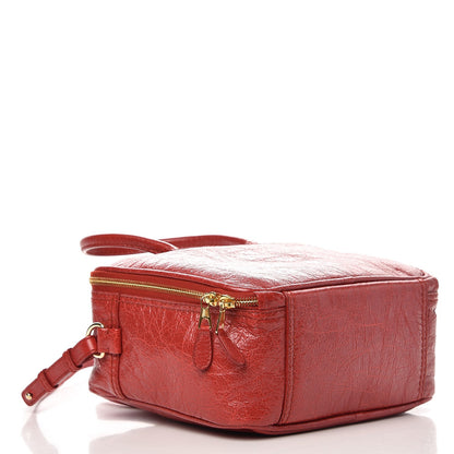 Balenciaga Agneau S Blanket Square Tote Rouge Brique 4 of 7