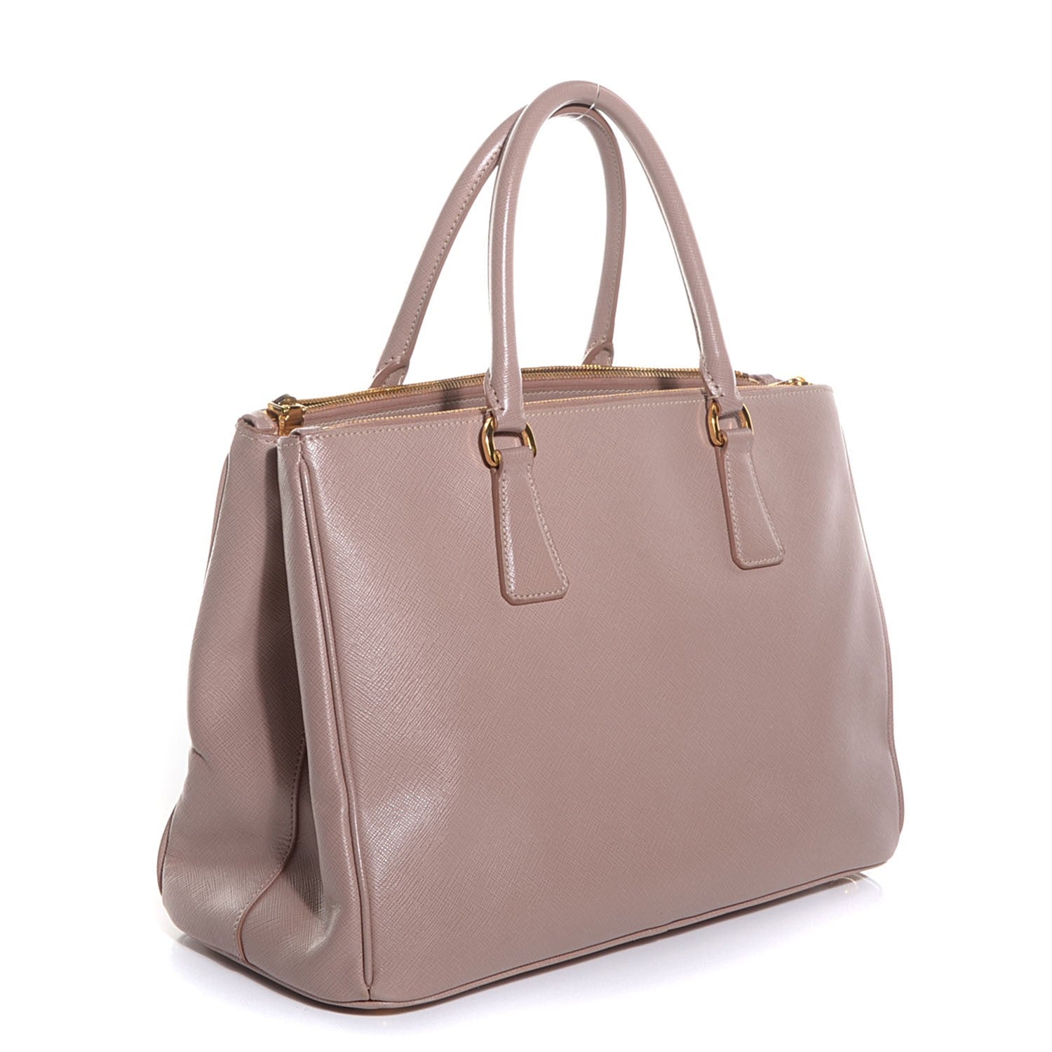 Prada Saffiano Lux Medium Double Zip Tote Cammeo 3 of 12