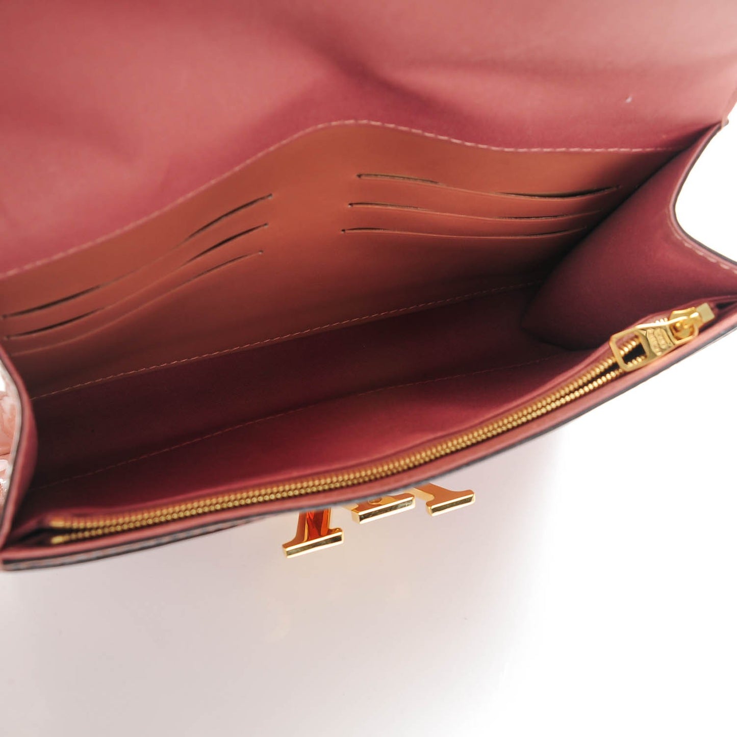Patent Louise Clutch Rose Velours