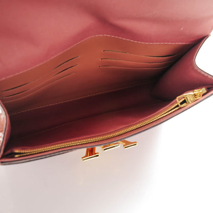 Louis Vuitton Patent Louise Clutch Rose Velours 5 of 6