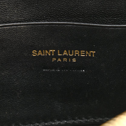 Saint Laurent Grain De Poudre Matelasse Monogram Mini Lou Camera Bag Dark Latte 6 of 12