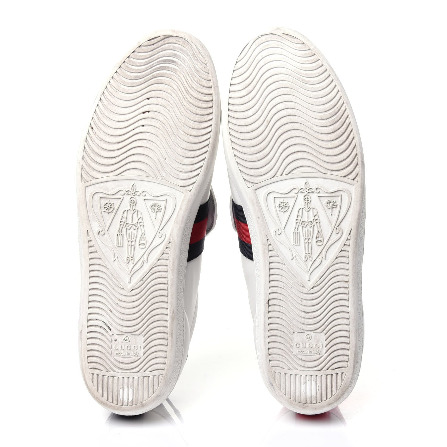 Gucci Calfskin Ayers Blind For Love Embroidered Womens Ace Sneakers 42 White 7 of 12