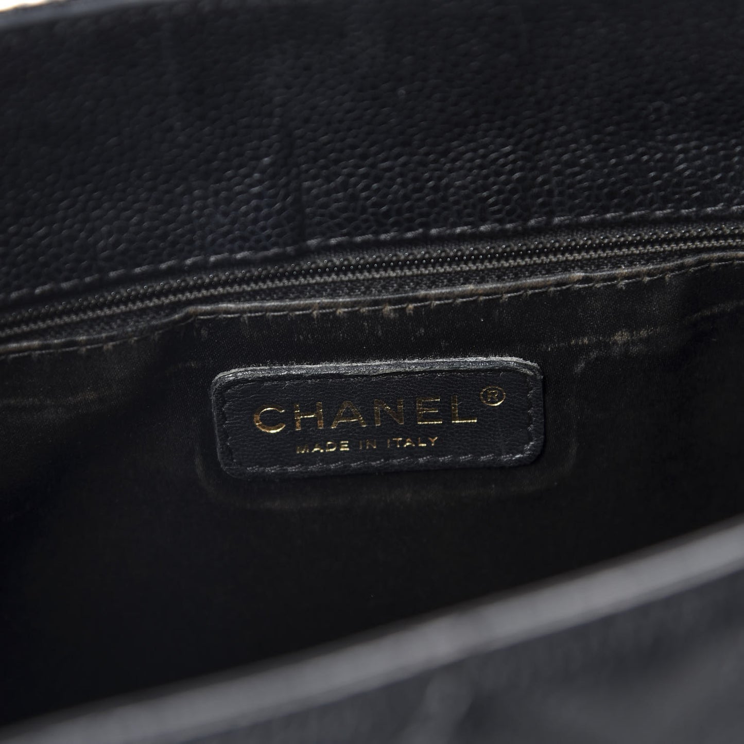 Caviar Quilted Grand Shopping Tote GST Black