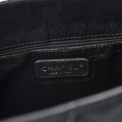 Chanel Caviar Quilted Grand Shopping Tote GST Black 8 of 10