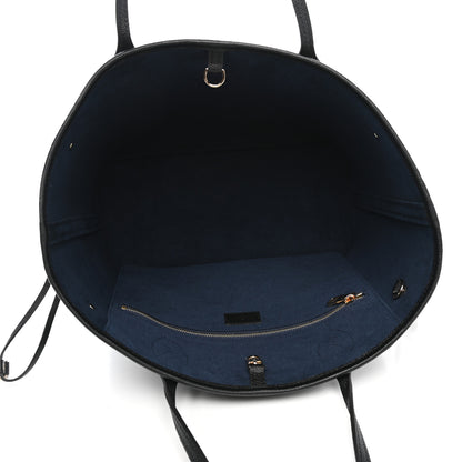 Louis Vuitton Empreinte Monogram Giant Neverfull MM Black 5 of 8
