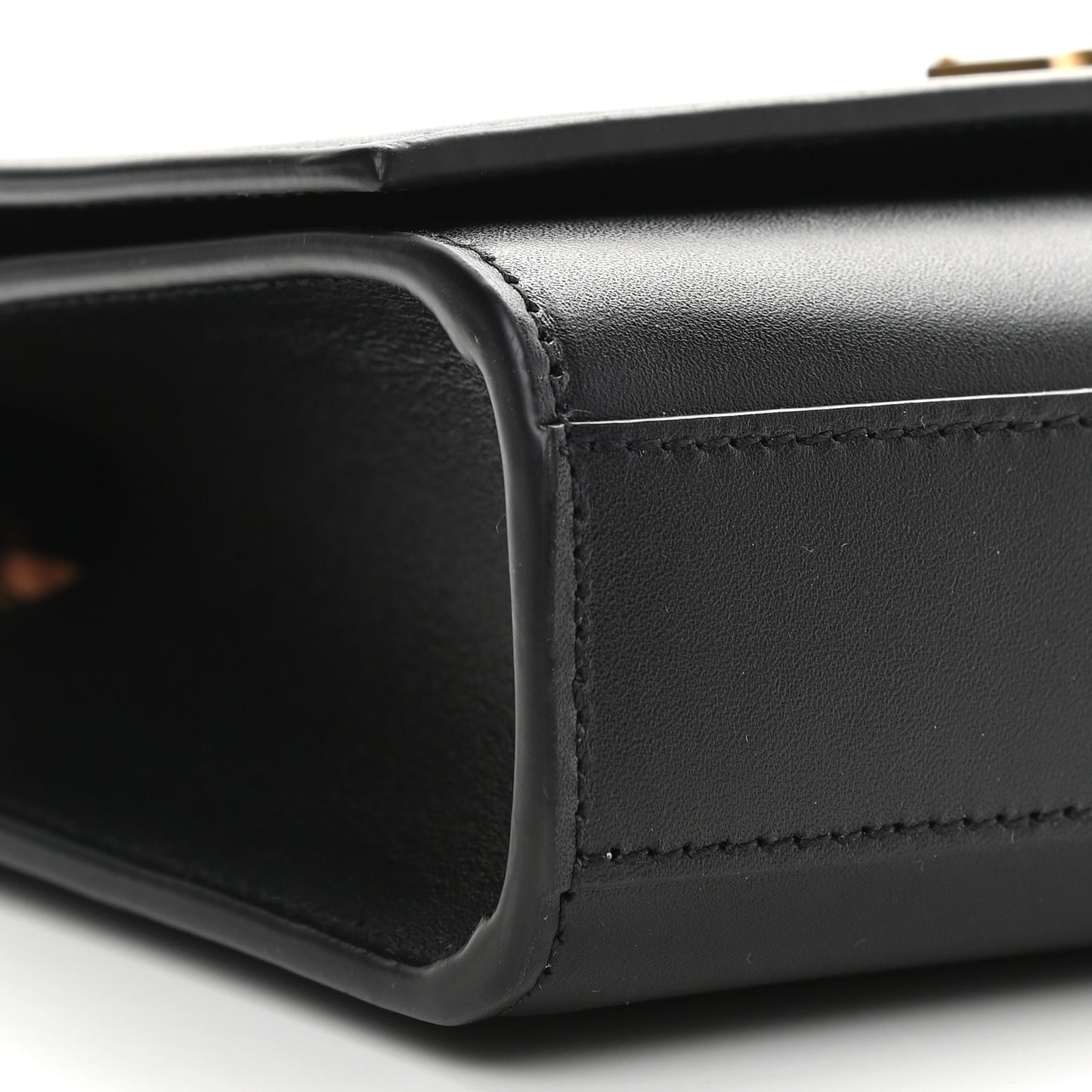 Smooth Calfskin Medium Classic Monogram Kate Satchel Black