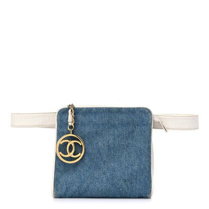 Chanel Denim Belt Bag Blue 1 of 19