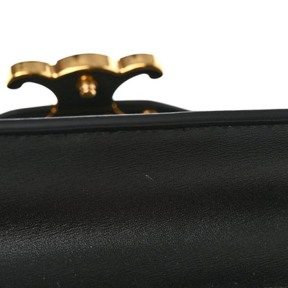 Celine Shiny Calfskin Triomphe Margo Wallet on Chain Black 17 of 20