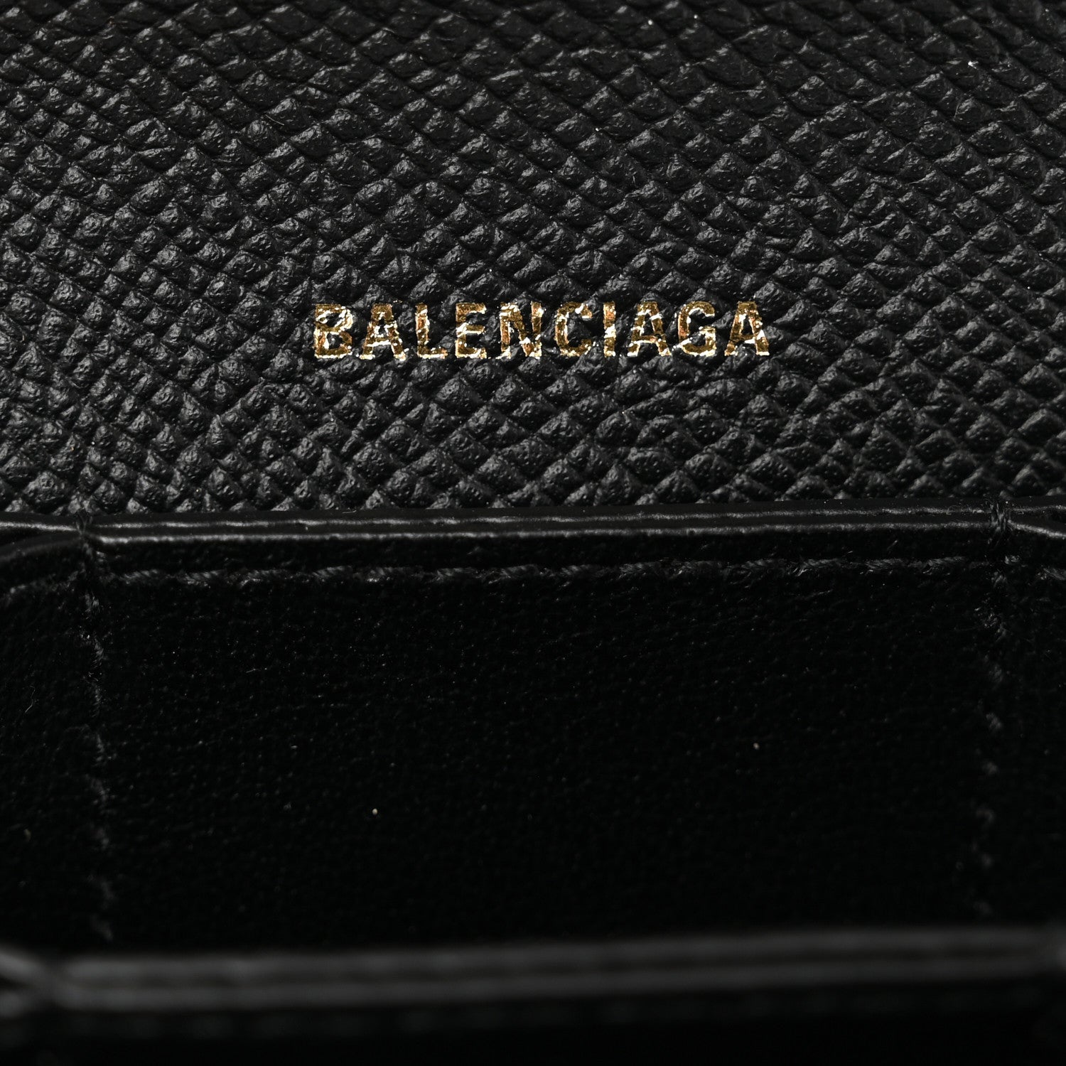 Balenciaga Grained Calfskin Ville Accordion Wallet Black 6 of 7