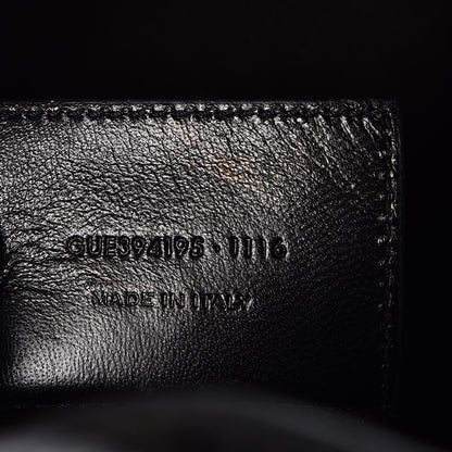 Saint Laurent Calfskin Crocodile Embossed Large Shopper Tote Black 7 of 9