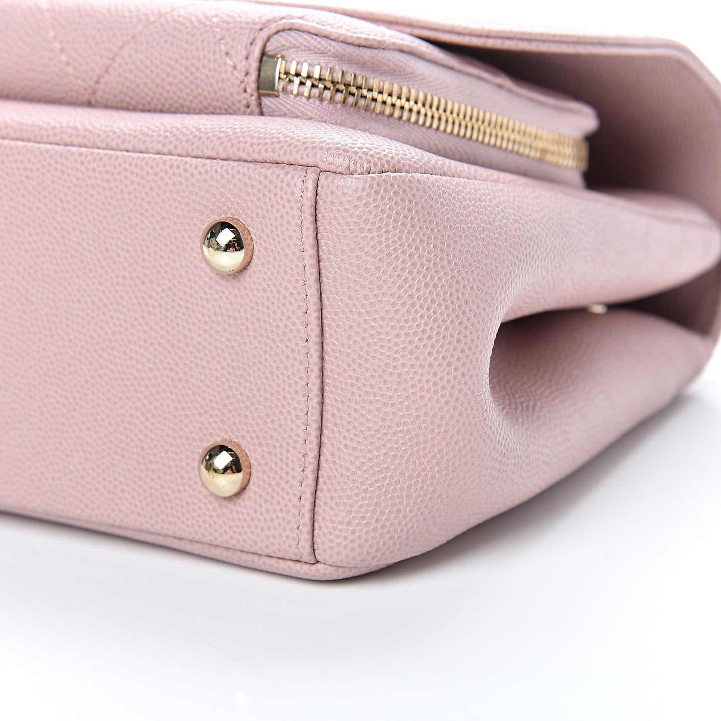 Caviar Quilted Small Business Affinity Flap Light Pink