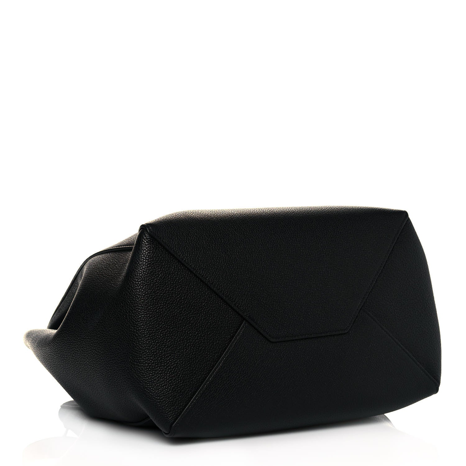 Celine Soft Grained Calfskin Small Belt Cabas Phantom Black 4 of 12