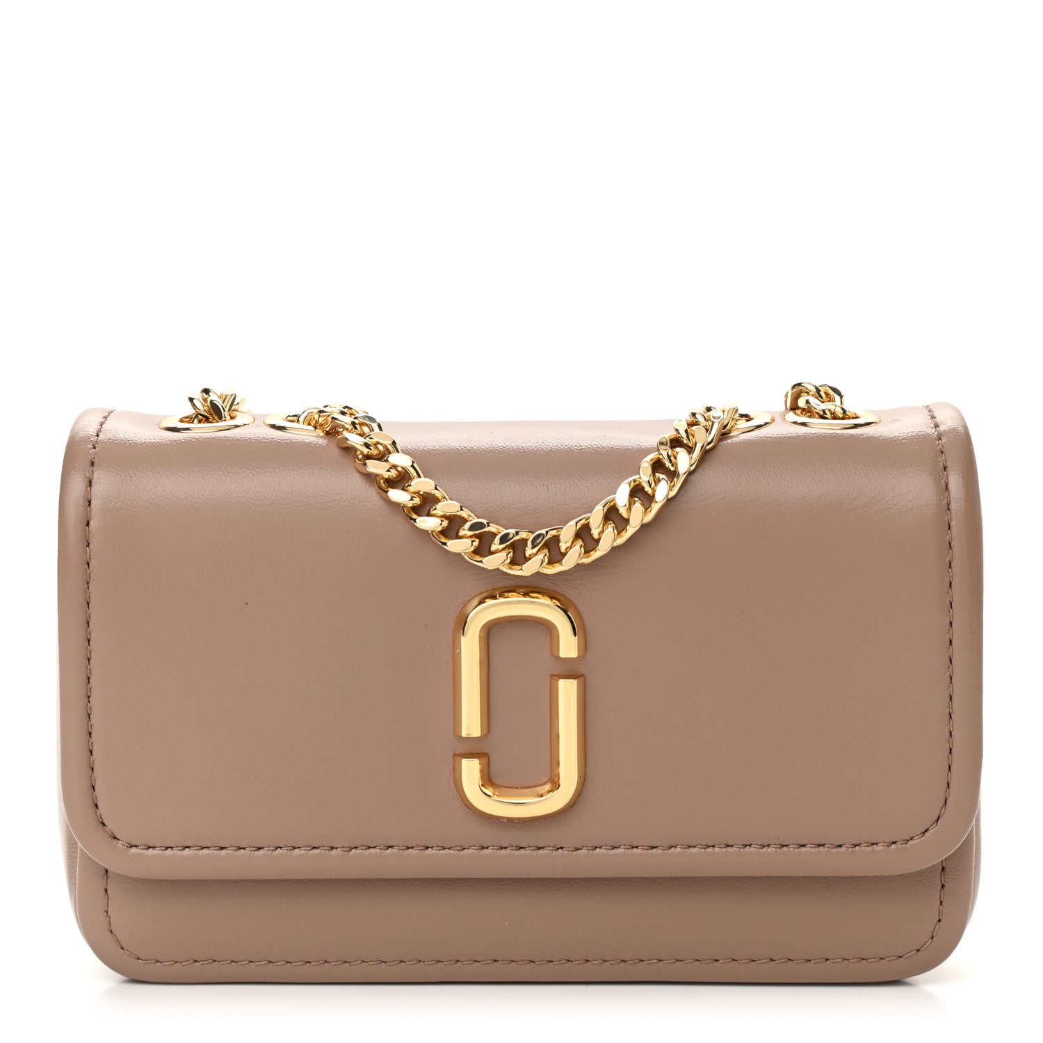 Marc Jacobs Lambskin Mini The Glam Shot Bag Dusty Beige 1 of 10