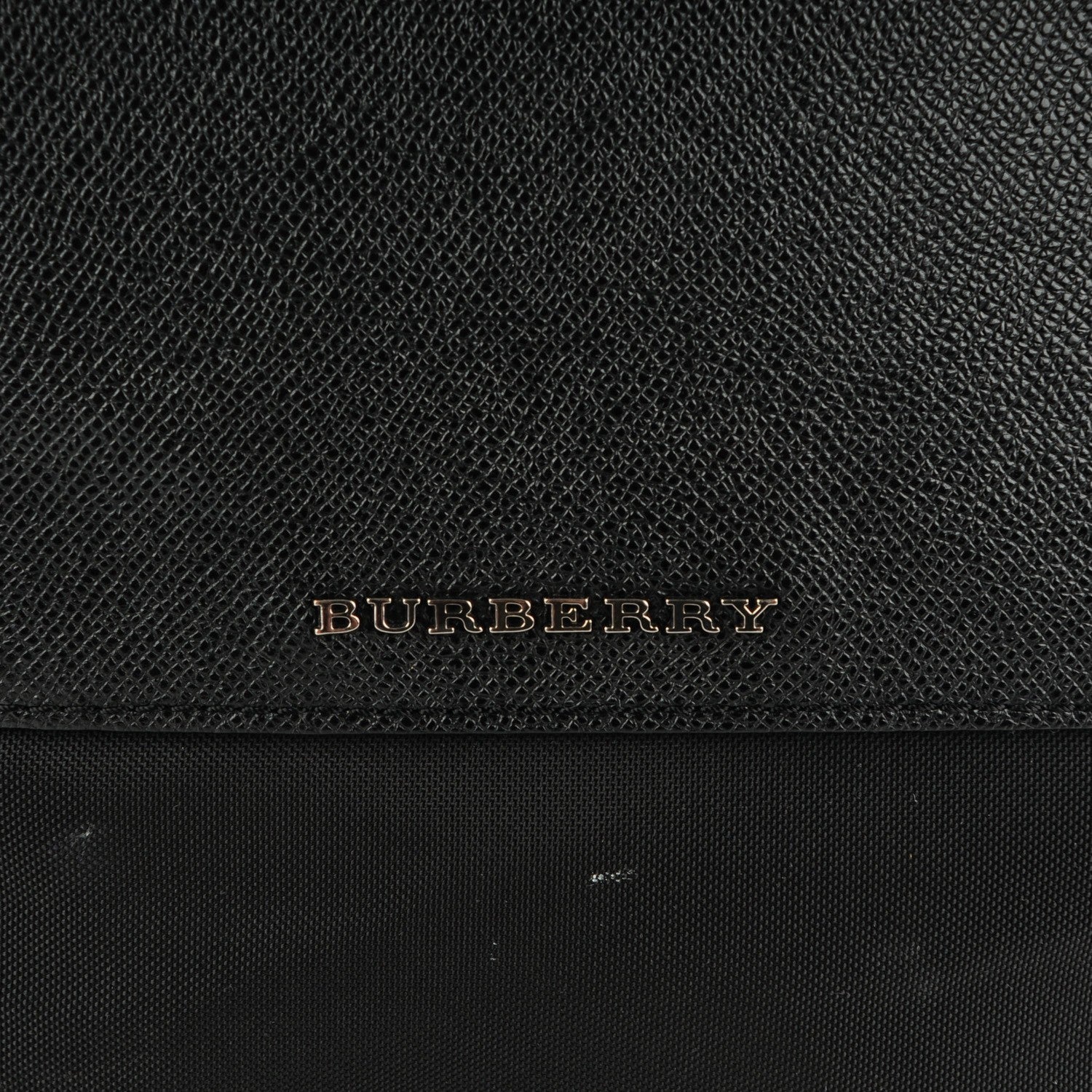 Burberry London Leather Nylon Mens Tote Black 9 of 15
