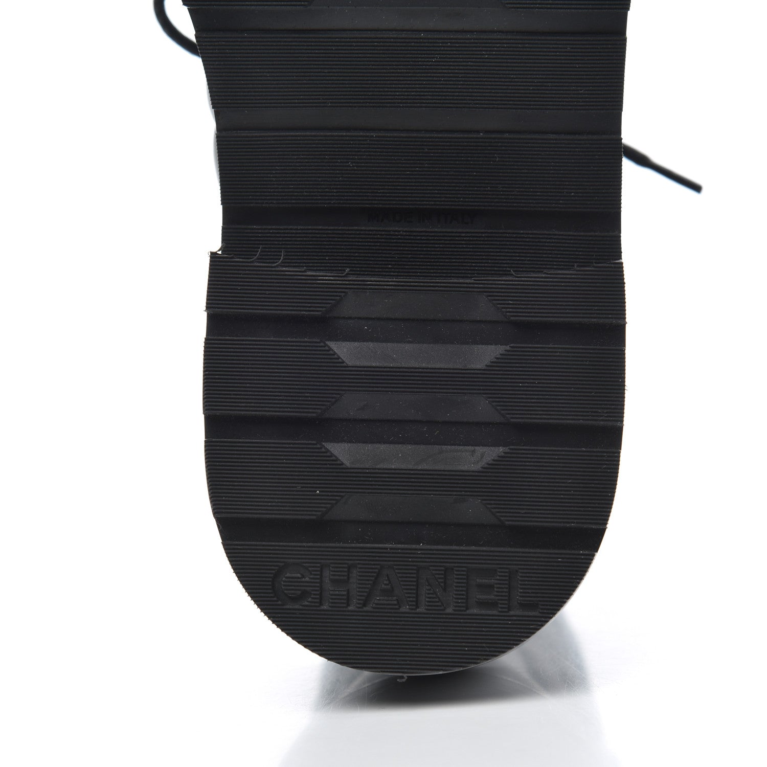 Chanel Shiny Lambskin Quilted Lace Up Combat Boots 38 Black 7 of 11
