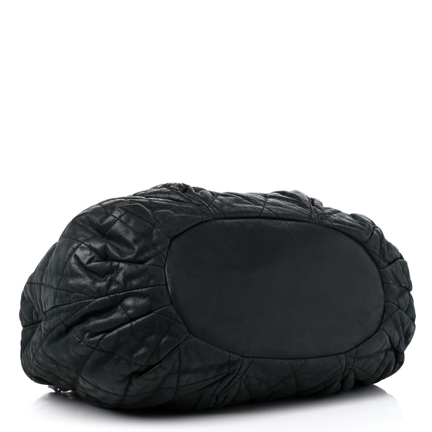 Iridescent Calfskin Quilted Large In The Mix Tote Black