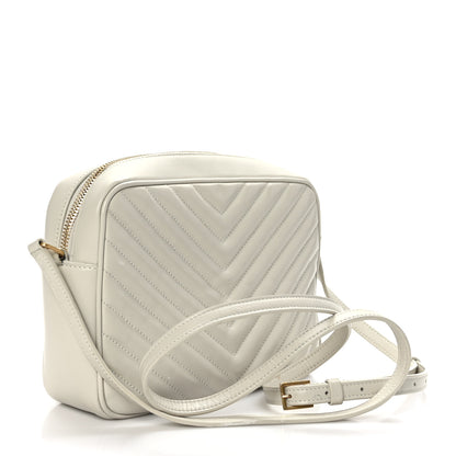 Saint Laurent Calfskin Matelasse Monogram Lou Camera Bag Blanc Vintage 2 of 9