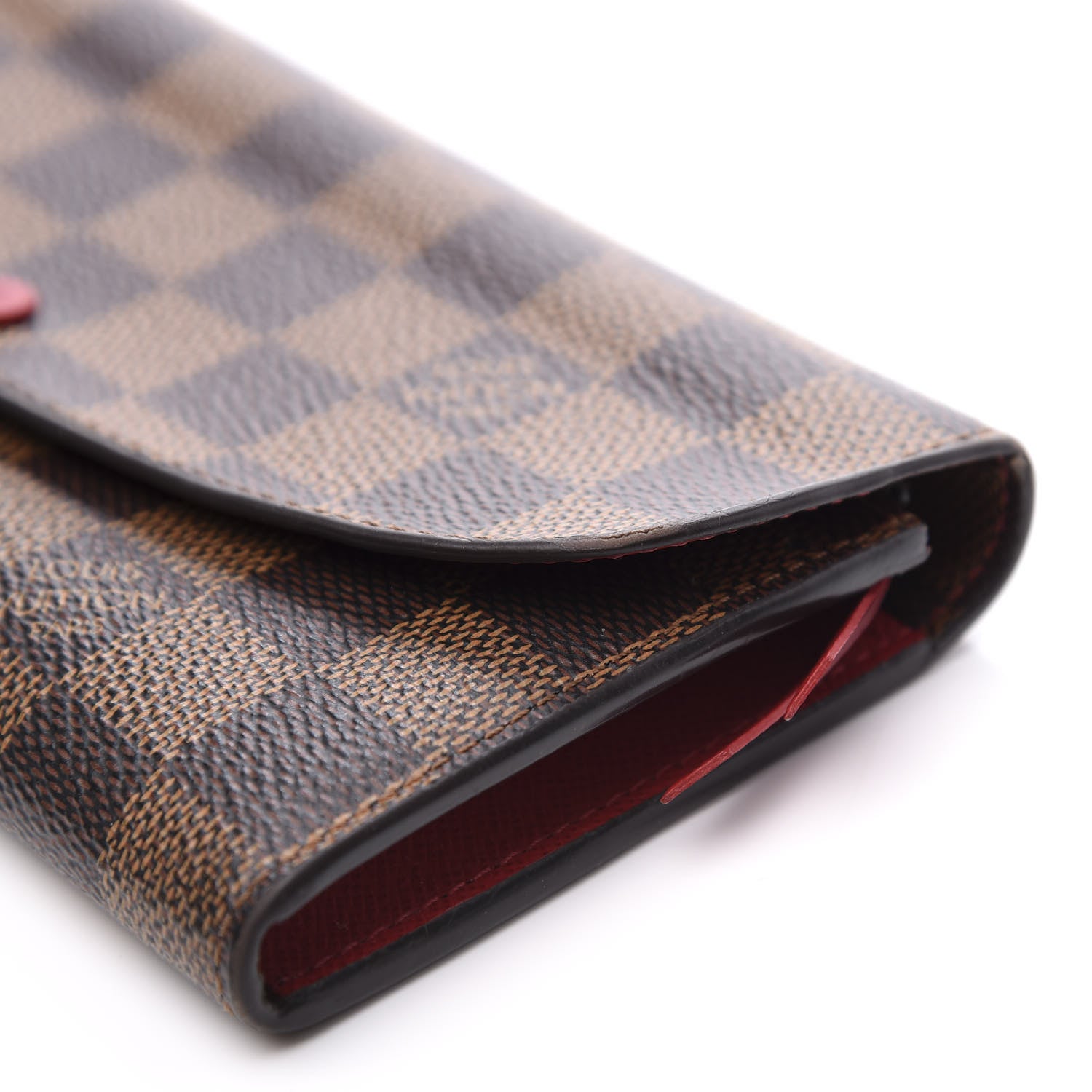 Louis Vuitton Damier Ebene Emilie Wallet Fuchsia 9 of 11