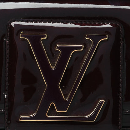 Louis Vuitton Patent Sobe Clutch Amarante 7 of 10