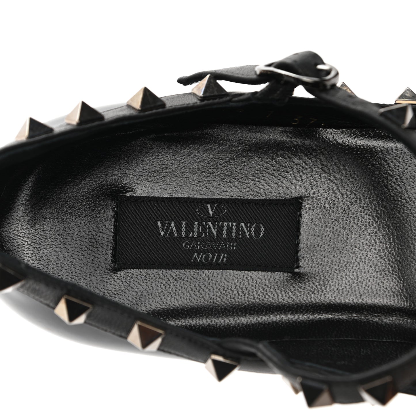 Patent Rockstud Cage Ballerina Flats 37.5 Black