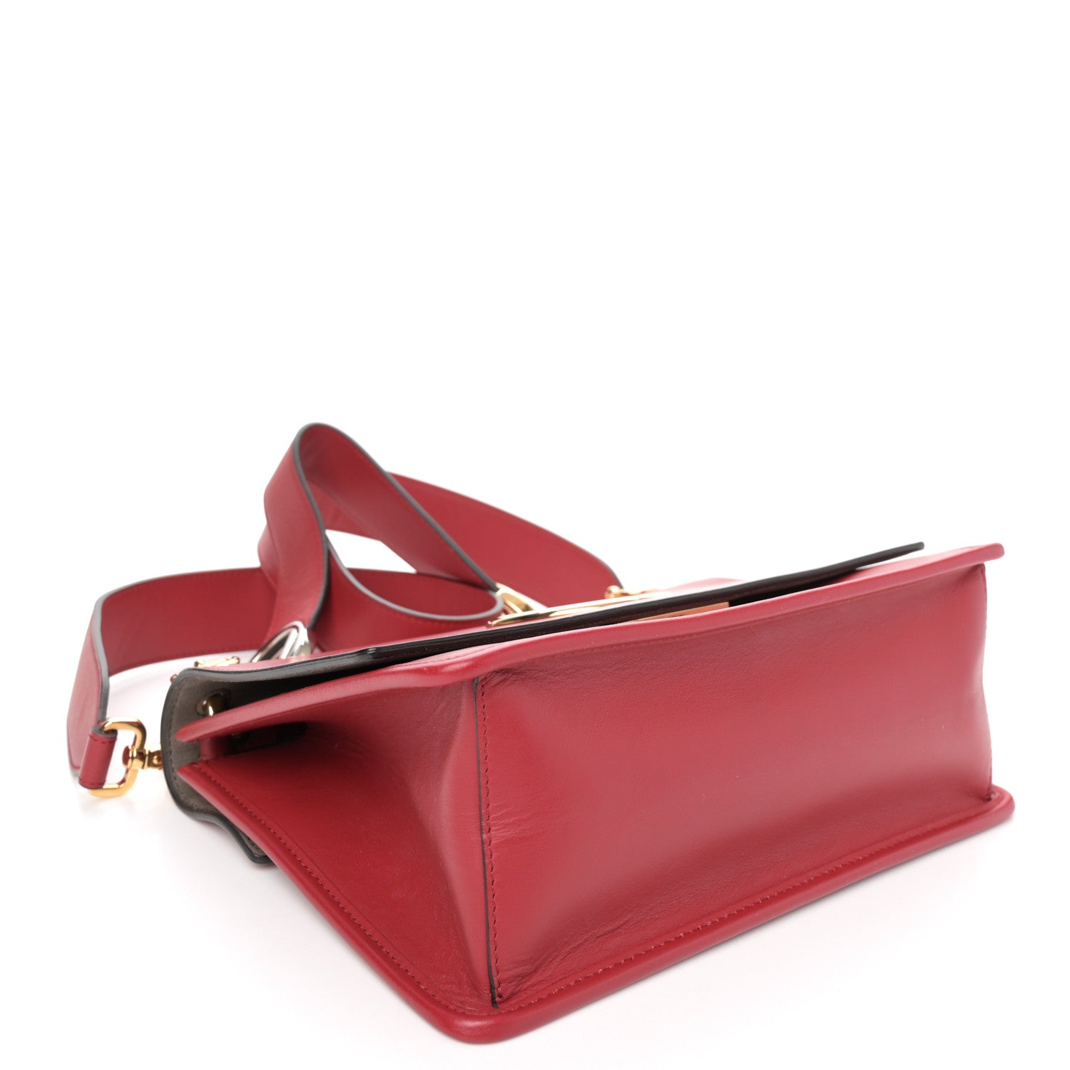 Fendi Vitello Century Opaco F is Fendi Kan I Shoulder Fragola 4 of 12