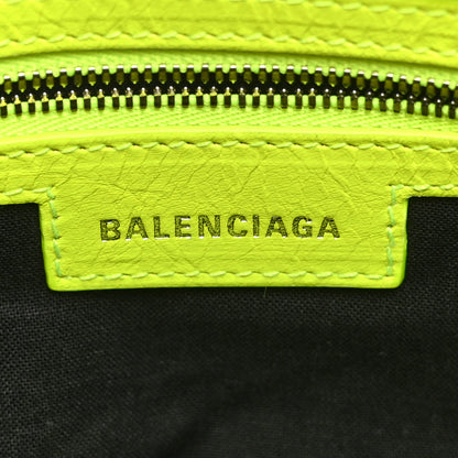 Balenciaga Agneau Arena Le Cagole Bucket Bag XS Fluo Yellow 6 of 10