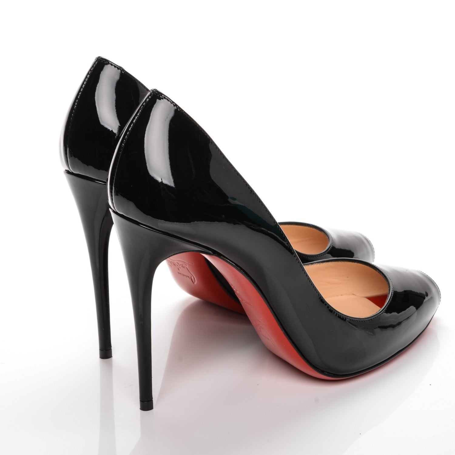Christian Louboutin Patent Tibur 120 Pumps 38 Black 4 of 9