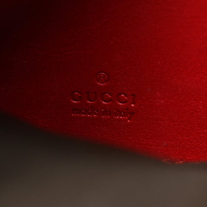 Gucci Patent Guccissima Wristlet Pouch Red 6 of 8