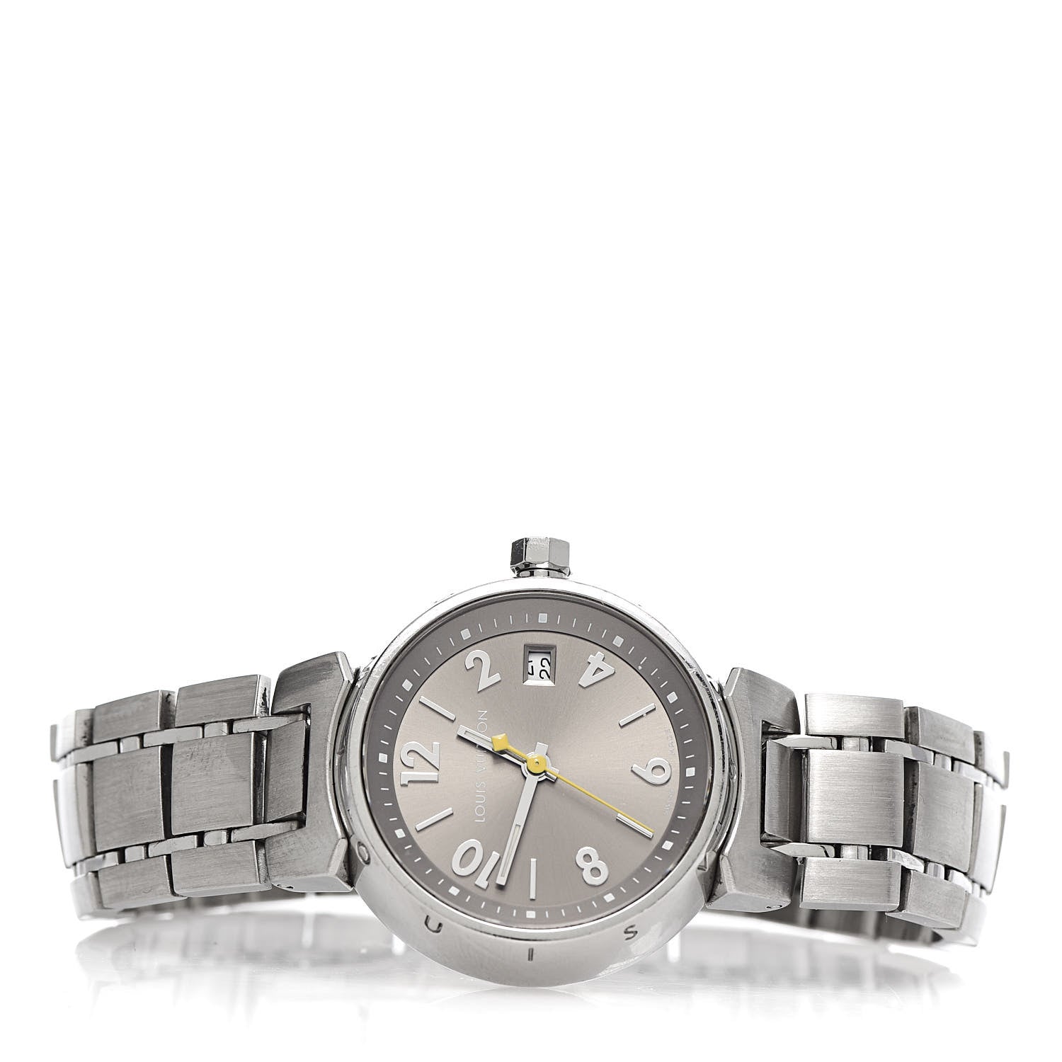 Louis Vuitton Stainless Steel 28mm Tambour Quartz Watch 3 of 7