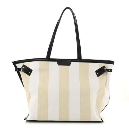 Proenza Schouler Canvas Striped Days Tote Resin White 1 of 9