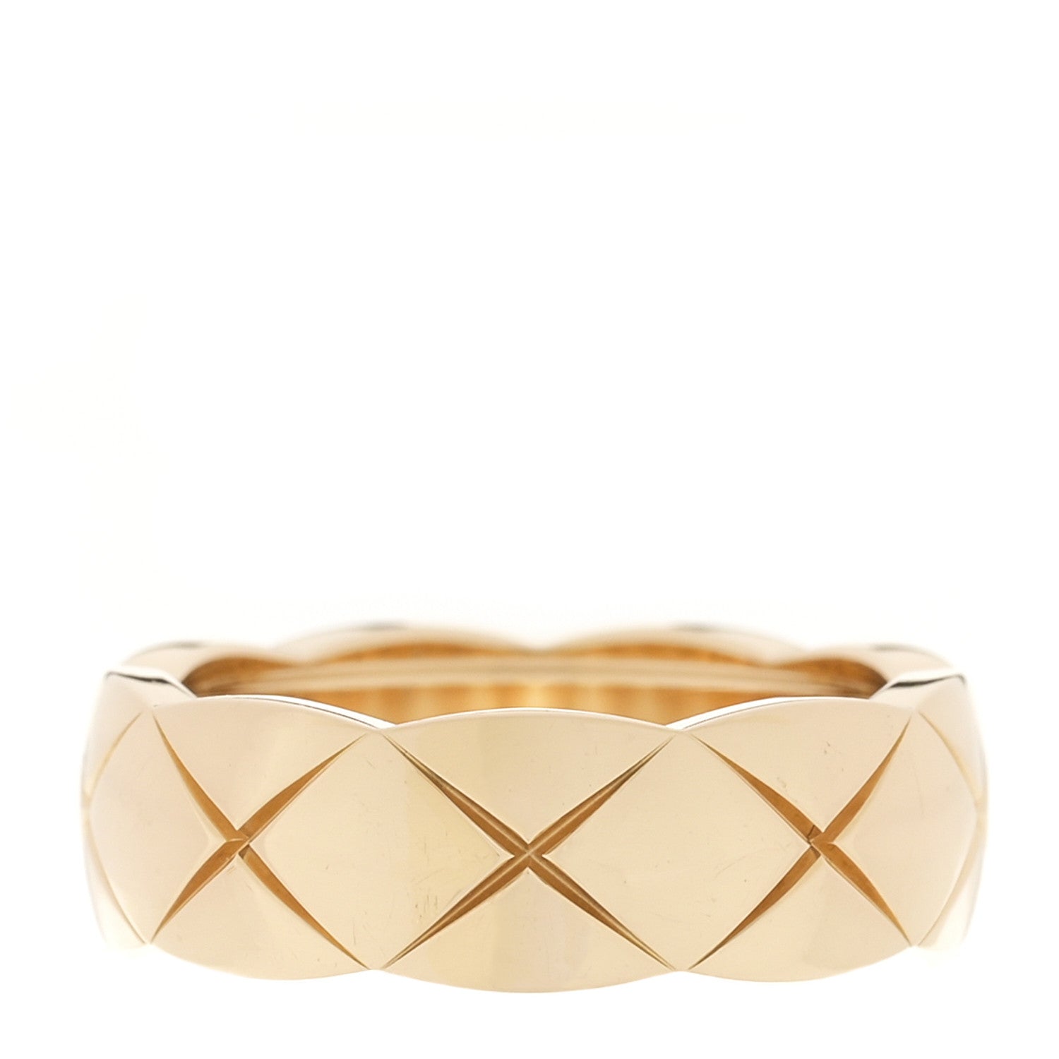 Chanel 18K Yellow Gold Small Coco Crush Ring 54 7 1 of 4