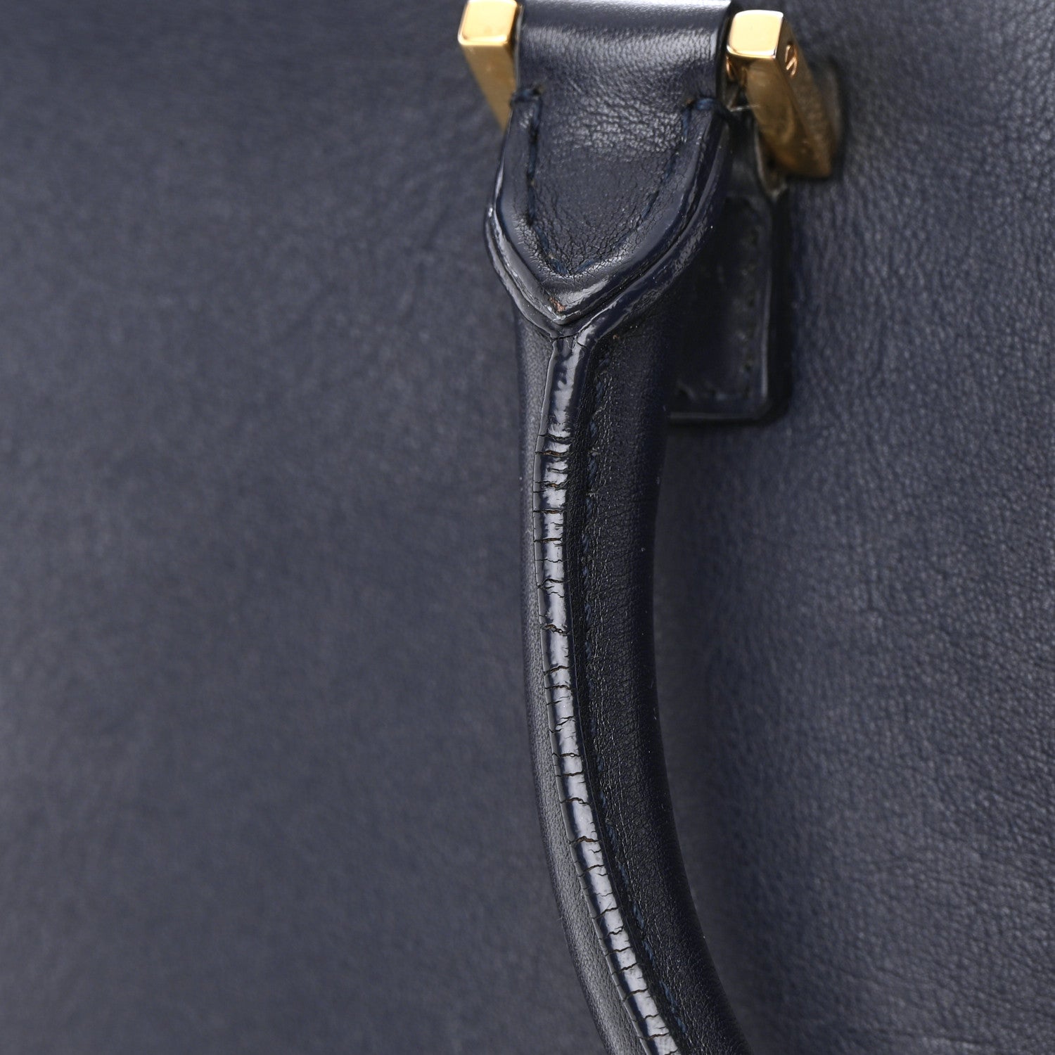 Saint Laurent Smooth Calfskin Small Monogram Cabas Navy 13 of 23