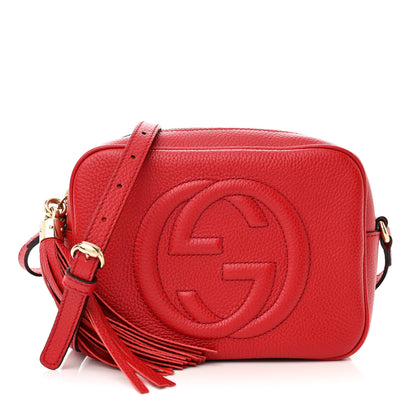 Gucci Pebbled Calfskin Small Soho Disco Bag Tabasco Red 1 of 13