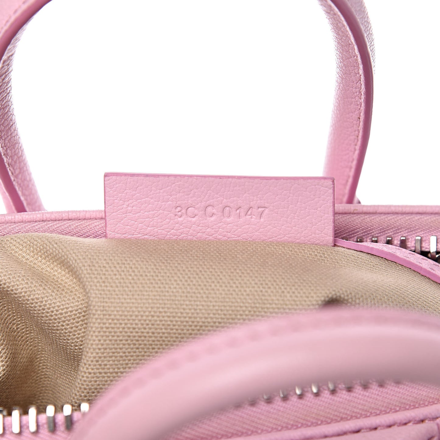 Sugar Goatskin Mini Antigona Bright Pink