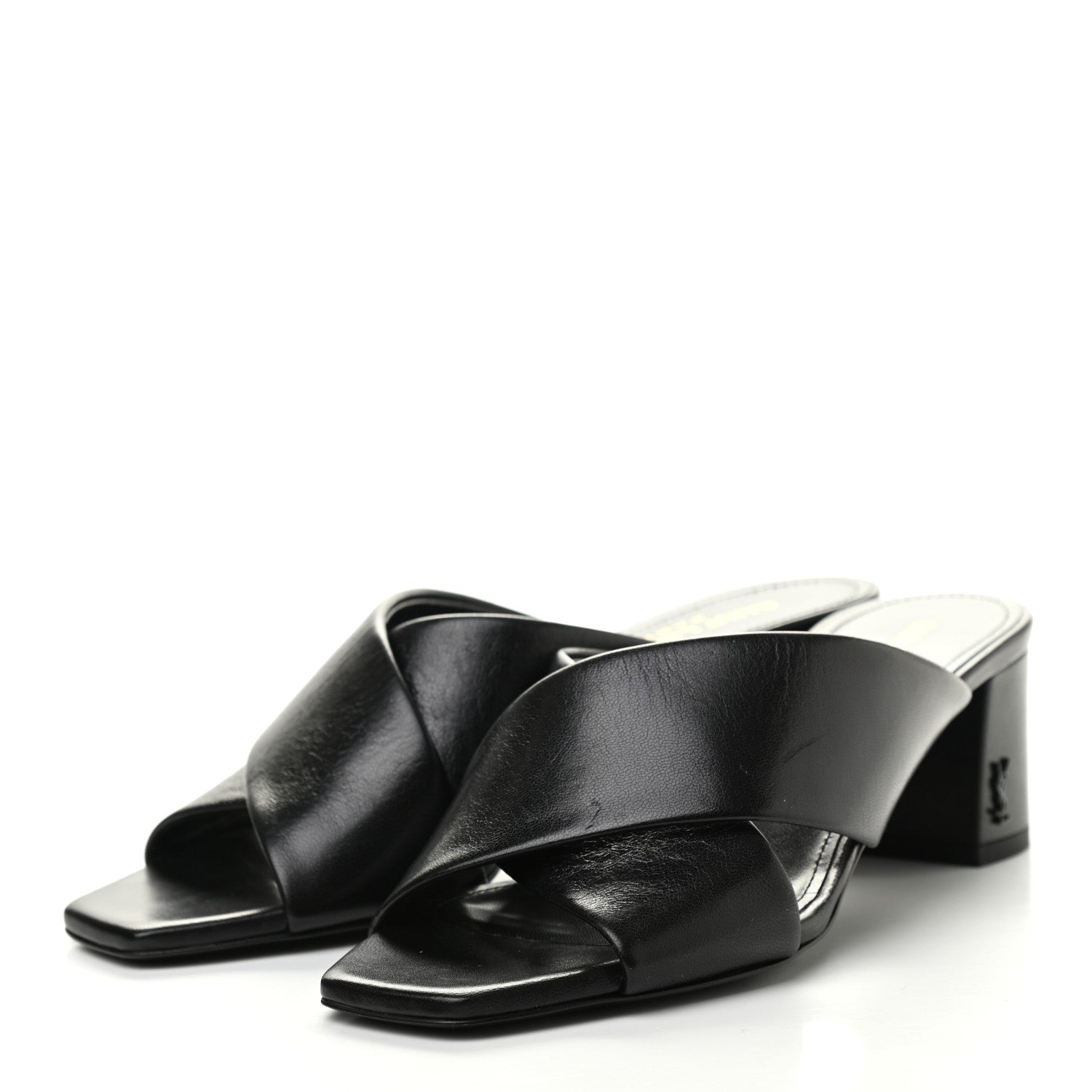 Saint Laurent Calfskin LouLou Mule Sandals 36 Black 3 of 8