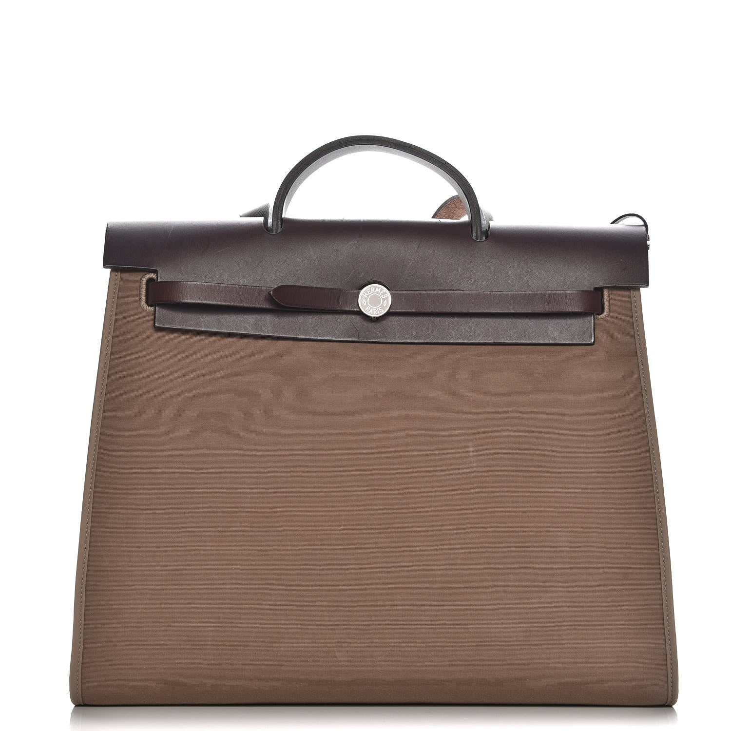 Hermes Toile Vache Hunter Herbag Zip 39 MM Etoupe Ebene 1 of 12