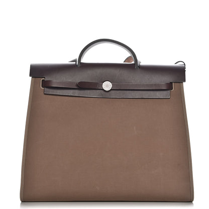 Hermes Toile Vache Hunter Herbag Zip 39 MM Etoupe Ebene 1 of 12