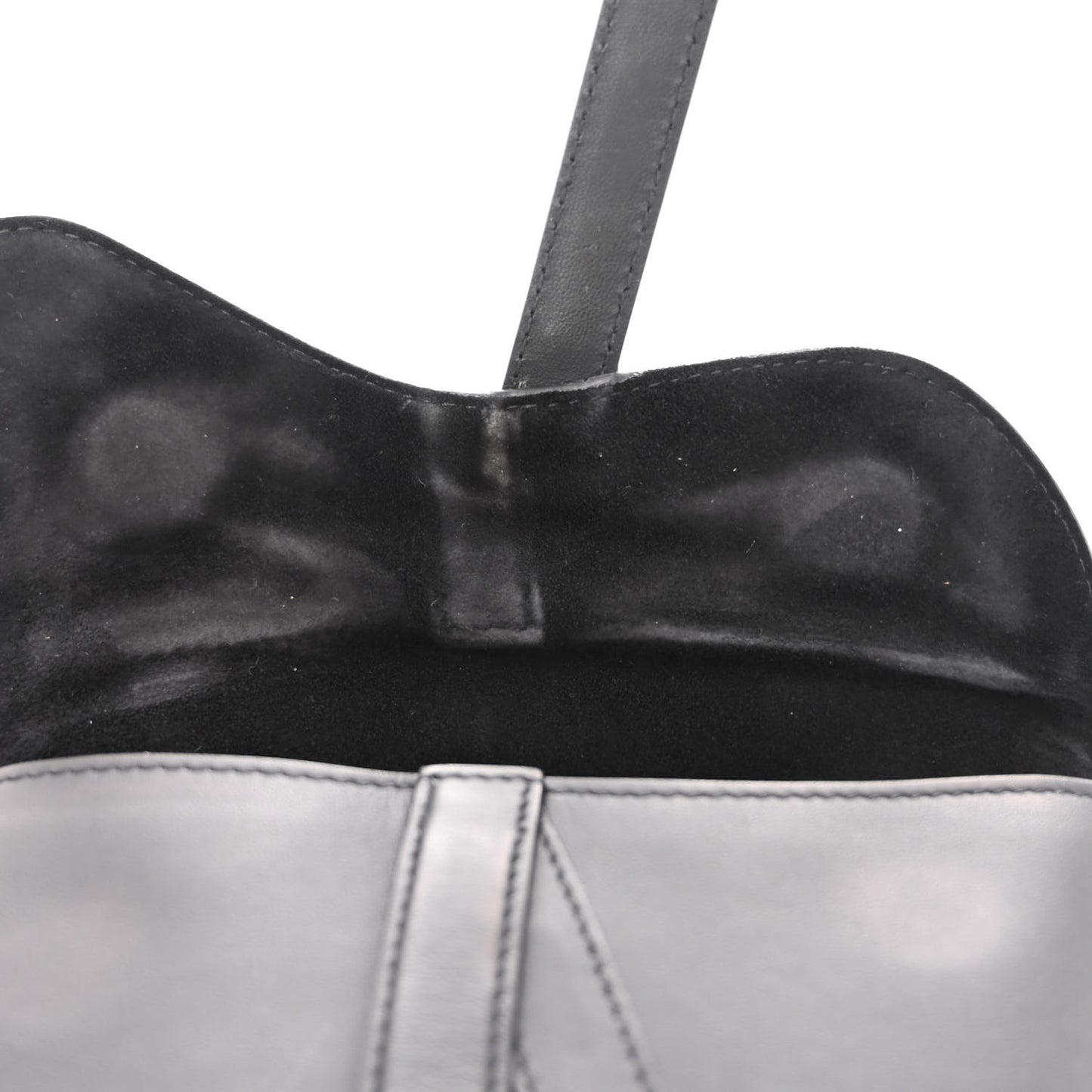 Ultra Matte Calfskin Saddle Belt Bag Black