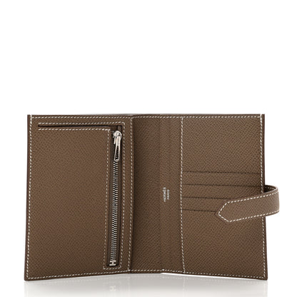 Hermes Epsom Bearn Compact Wallet Etoupe 4 of 5