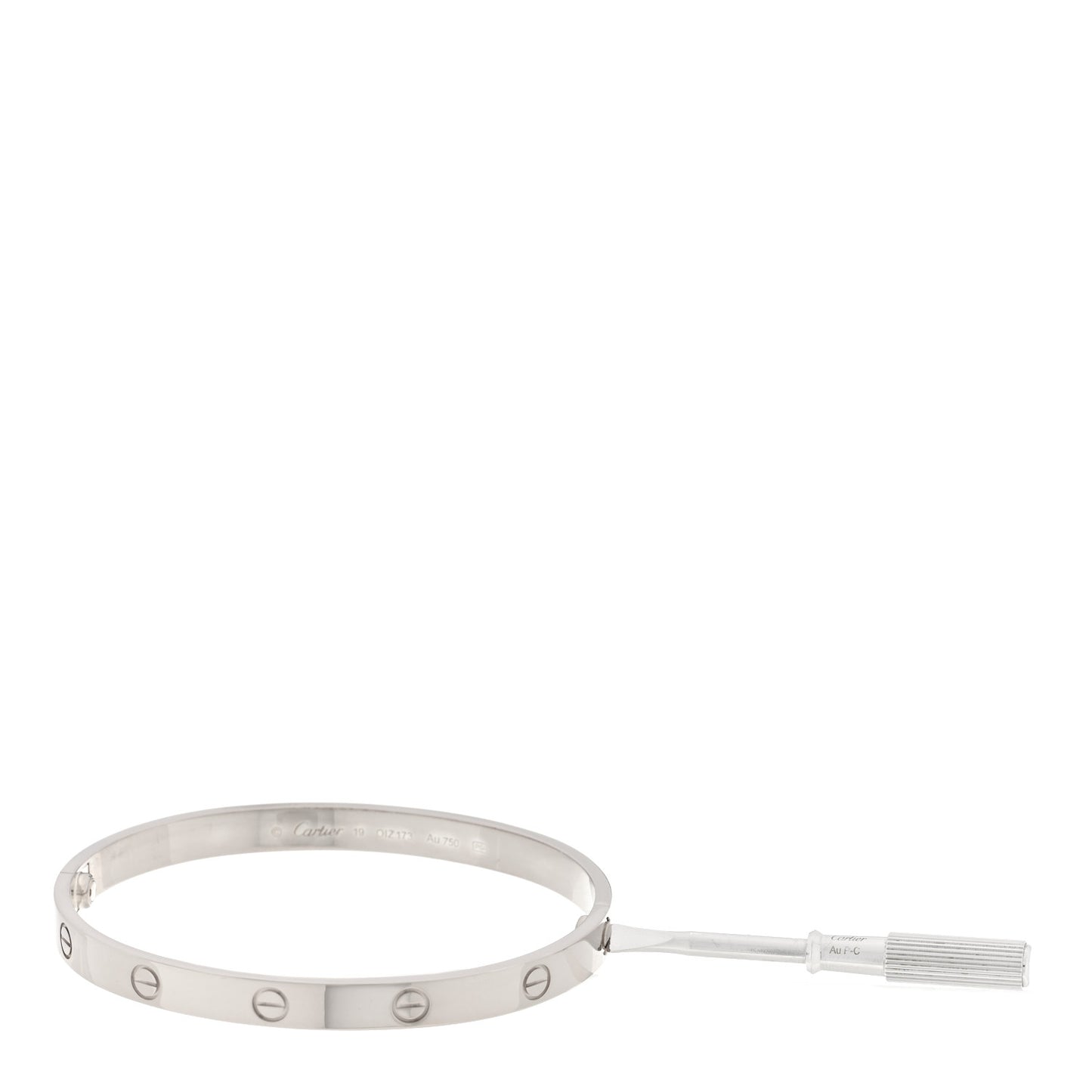 18K White Gold LOVE Bracelet 19