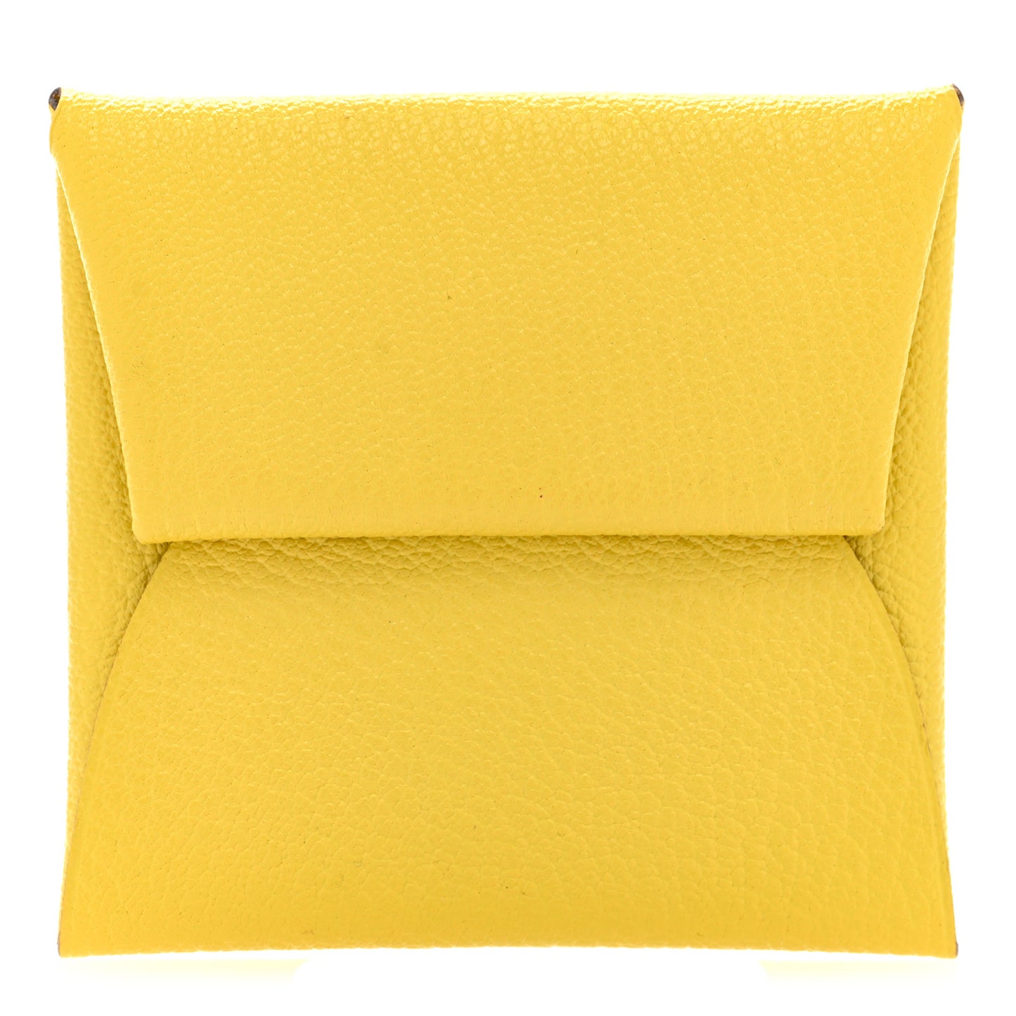 Chevre Mysore Bastia Coin Purse Jaune Ambre