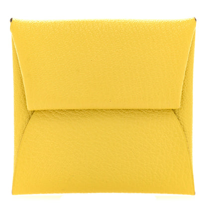Hermes Chevre Mysore Bastia Coin Purse Jaune Ambre 1 of 7