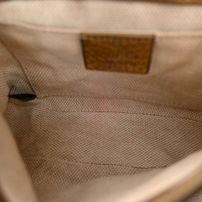 Gucci Metallic Pebbled Calfskin Small Soho Flap Crossbody Gold Ombre 12 of 18