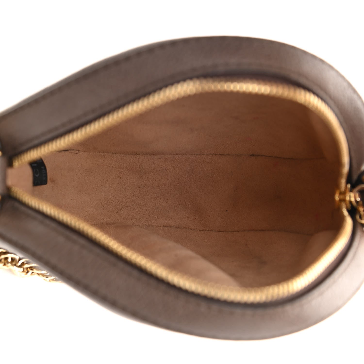Gucci GG Supreme Monogram Web Mini Ophidia Round Shoulder Bag Brown 5 of 12