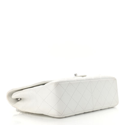 Chanel Caviar Quilted Jumbo Single Flap White 4 of 11