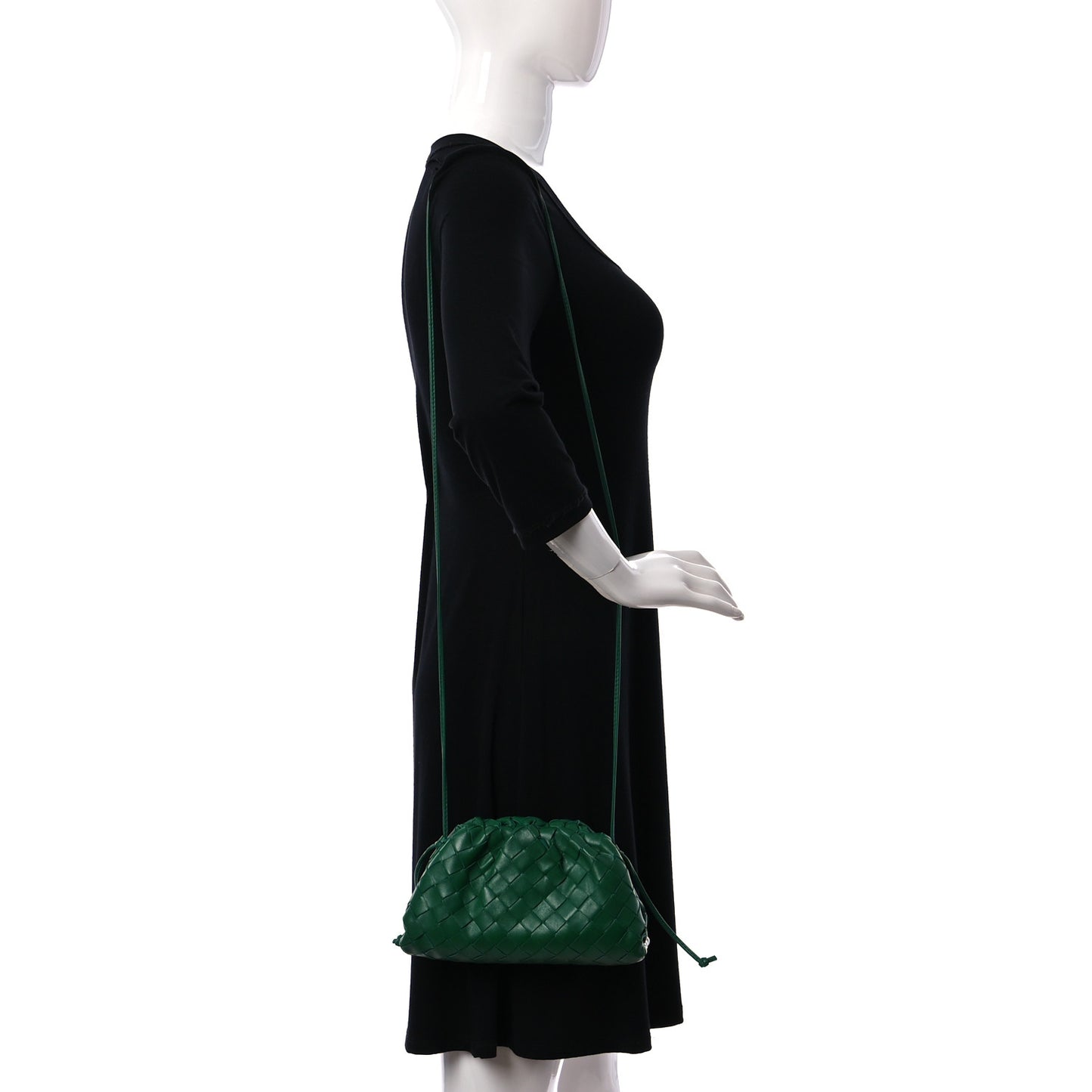 Nappa Intrecciato The Mini Pouch Bottle Green