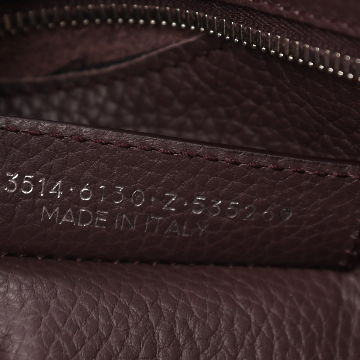 Veau Grana Perforated Blackout Hardware City Rouge Acajou