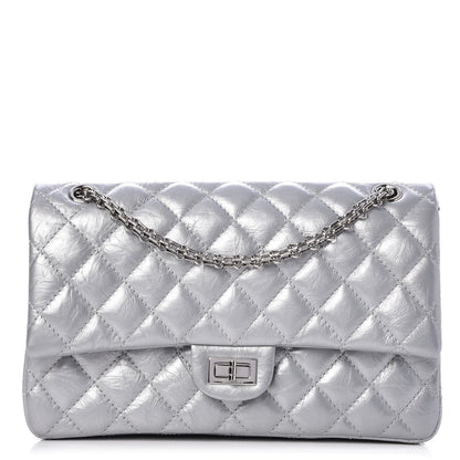 Chanel Metallic Aged Calfskin Quilted 2.55 Reissue 226 Flap Silver 1 of 9