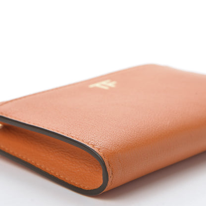 Tom Ford Calfskin Small Double Zip Pouch Wallet Orange 5 of 7